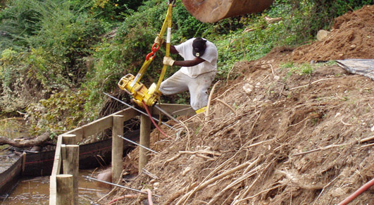Helical tiebacks Richmond, Virginia